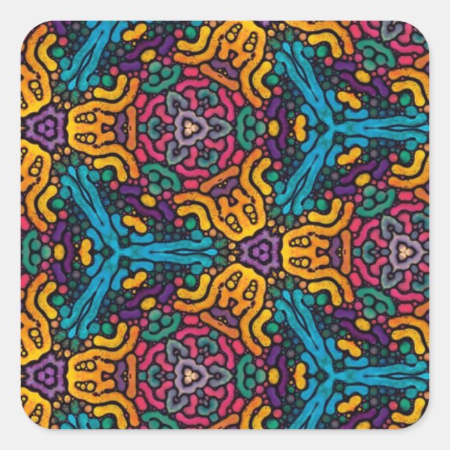 stickers fleurs Kaleidoscope (Devant)