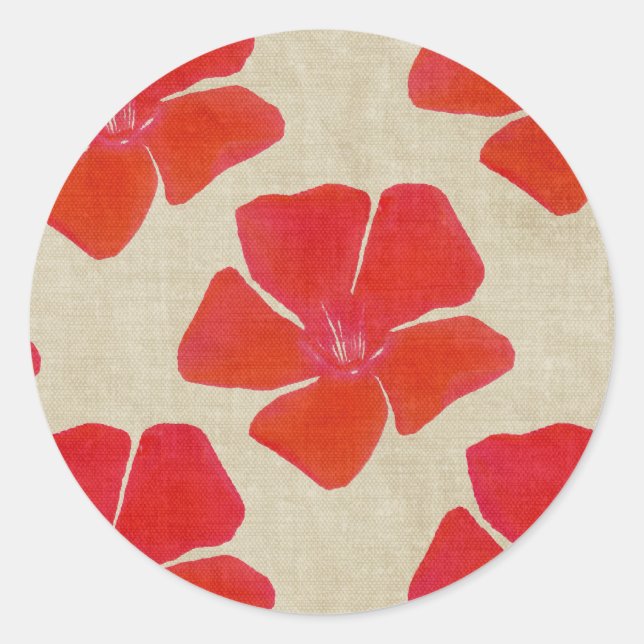 Stickers Fleurs rouges (Devant)