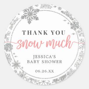 Stickers Flocon de neige d'hiver Faveur pour bébé
