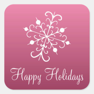 Stickers Flocon de neige rose