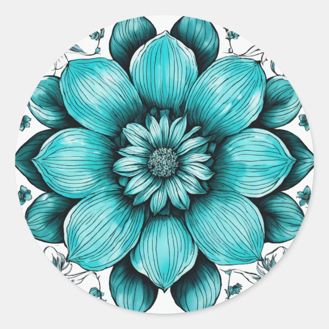 Stickers floraux élégants (Devant)