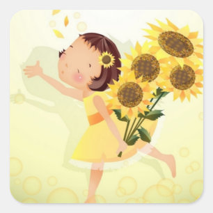 Stickers Flower Girl