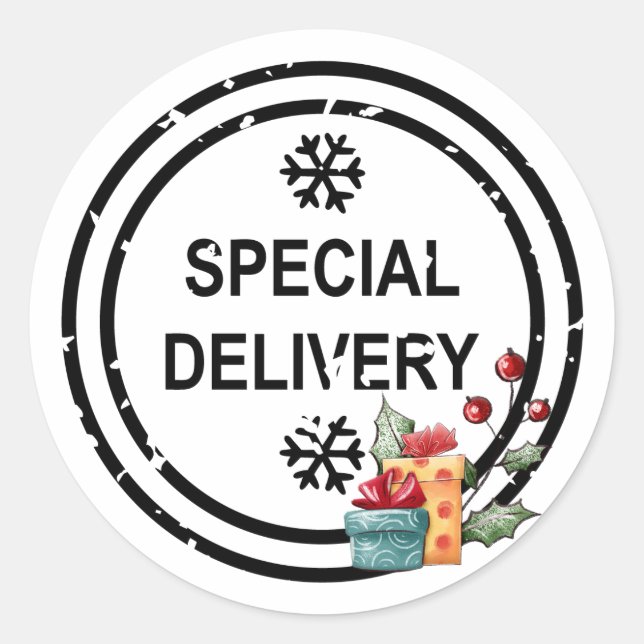 Stickers Forfait Cadeau Livraison Spéciale (Devant)