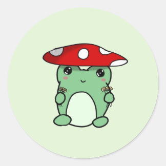 Stickers Froggy Champignons