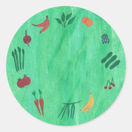 Stickers Fruits et Légumes colorés