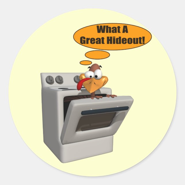 Stickers - Funny Turkey Hideout (Vorderseite)