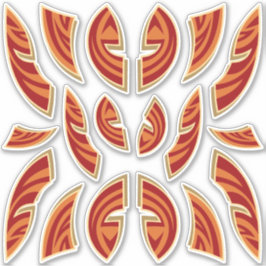 Stickers für afrikanische Masken Icon Collection Aufkleber