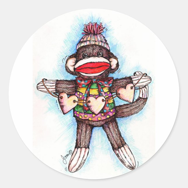 Stickers für die Affen - Affengeschäft (Vorderseite)