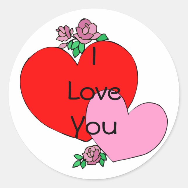 Stickers für Herz und Blume (Vorderseite)