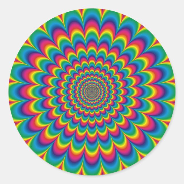 Stickers für psychedelische Gefärbte Krawatte Umsc (Vorderseite)