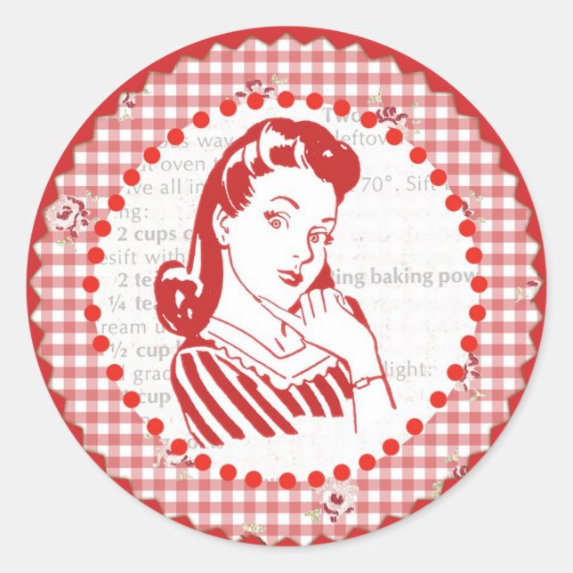 Stickers Gal des années 50 (Devant)
