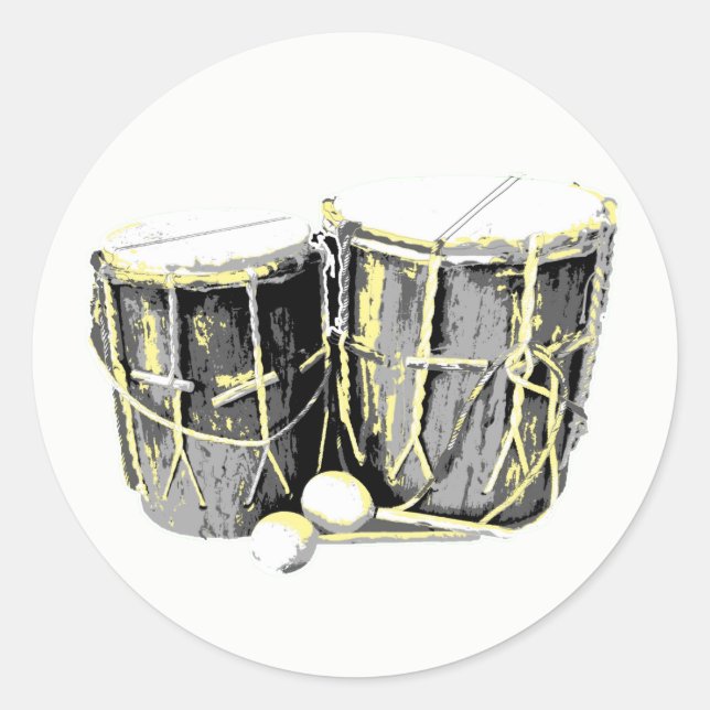 Stickers Garifuna Drum (Devant)
