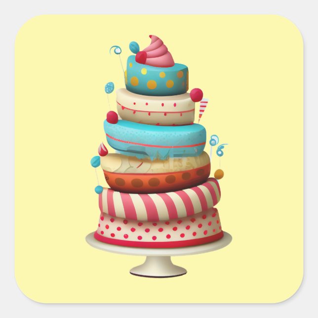 stickers gâteau mignon (Devant)