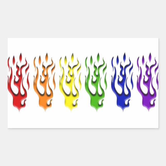 Stickers Gay Flames (Devant)
