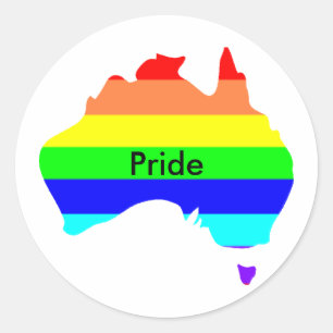 Stickers Gay pride Aussie Personnalisé