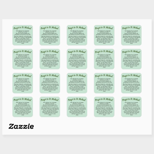 Stickers Gebet zu Heiligen Michael der Erzengel (Blatt)