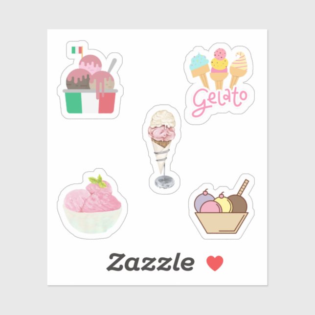 Stickers Gelato (Feuille)