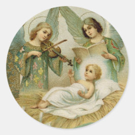 Stickers: Gloria in Excelsis Deo Runder Aufkleber