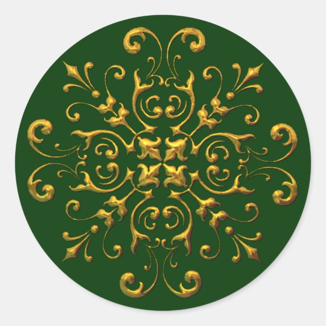 Stickers Gold Flake vintage look (Devant)