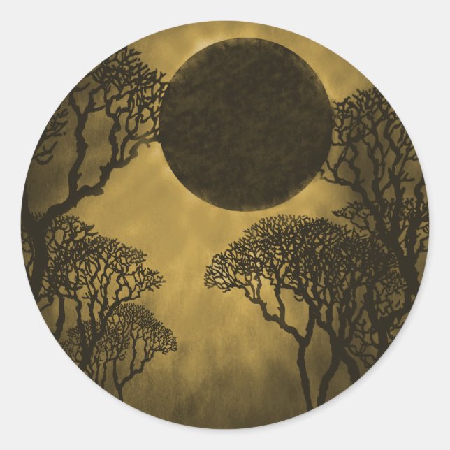 Stickers Golden Dark Forest Eclipse (Devant)