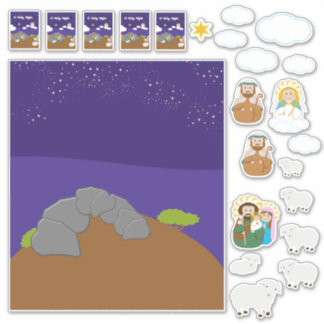 Stickers Grandes Scène De Nativité