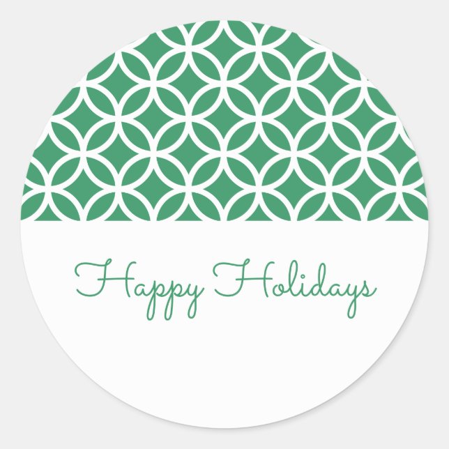 Stickers Green Classy Diamond Holiday (Devant)