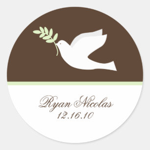 Stickers Green Dove