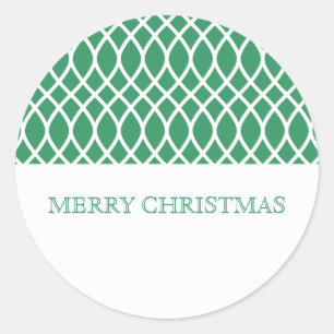 Stickers Green Elegant Lattice Holiday