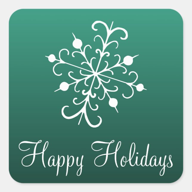 Stickers Green Snowflake (Devant)
