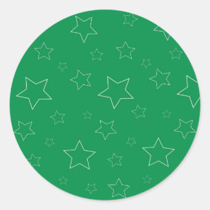 Stickers Green Stars
