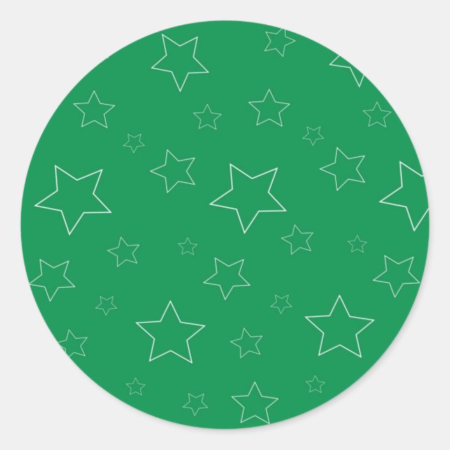 Stickers Green Stars (Devant)