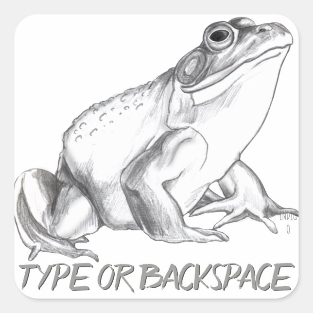 Stickers grenouille personnalisée Sticker d'art (Devant)