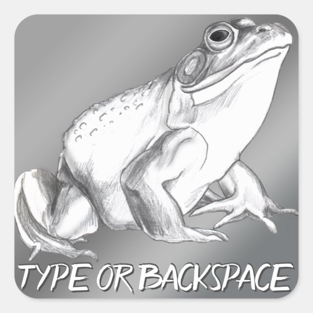 Stickers grenouille personnalisée Sticker d'art (Devant)