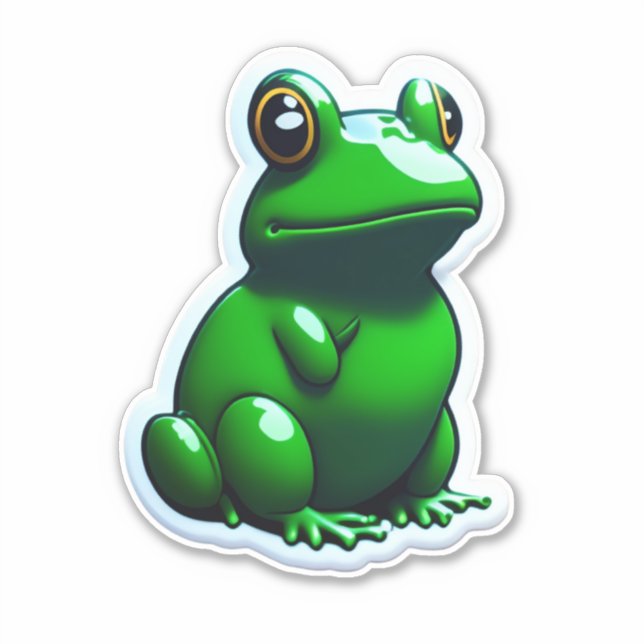 Stickers grenouille Ribbiant Options décoratives (Devant)