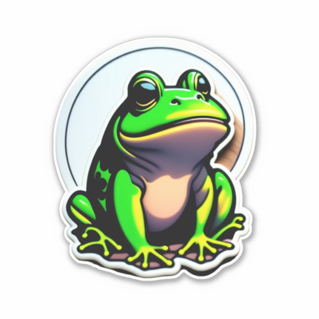 Stickers Grenouille Votre compagnon créatif (Devant)