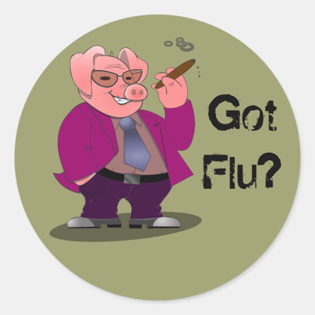 Stickers Grippe porcine (Devant)