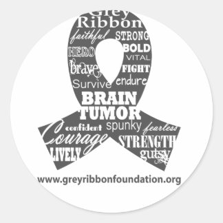 Stickers Gris Ribbon Foundation