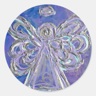 Stickers Guardian Purple Angel Art Personnalisé