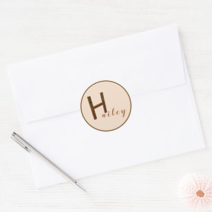 Stickers H lettre 3D or