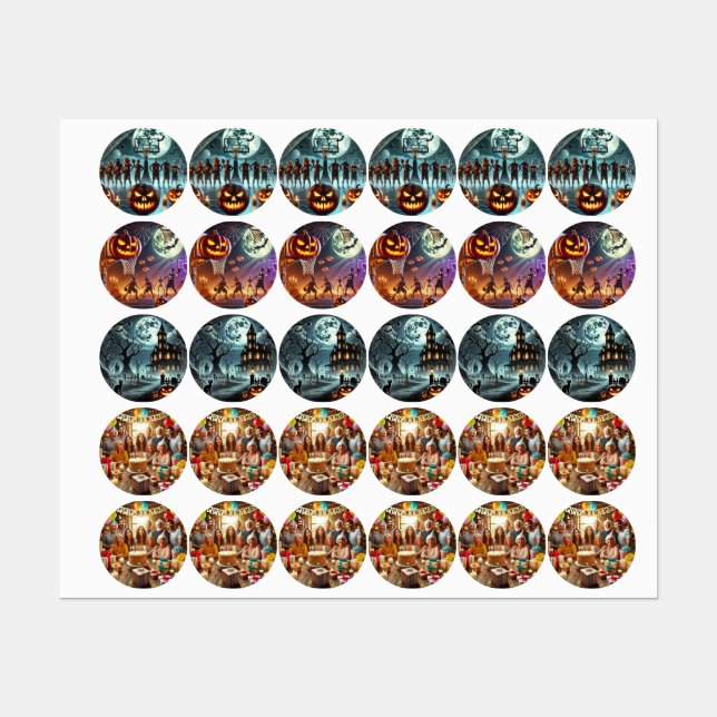Stickers Halloween2024 Etiketten (Blatt)