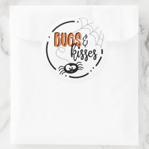 Stickers Halloween autour des buissons et baisers