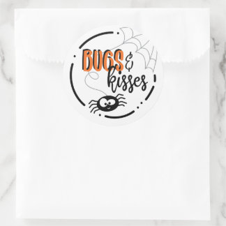 Stickers Halloween autour des buissons et baisers