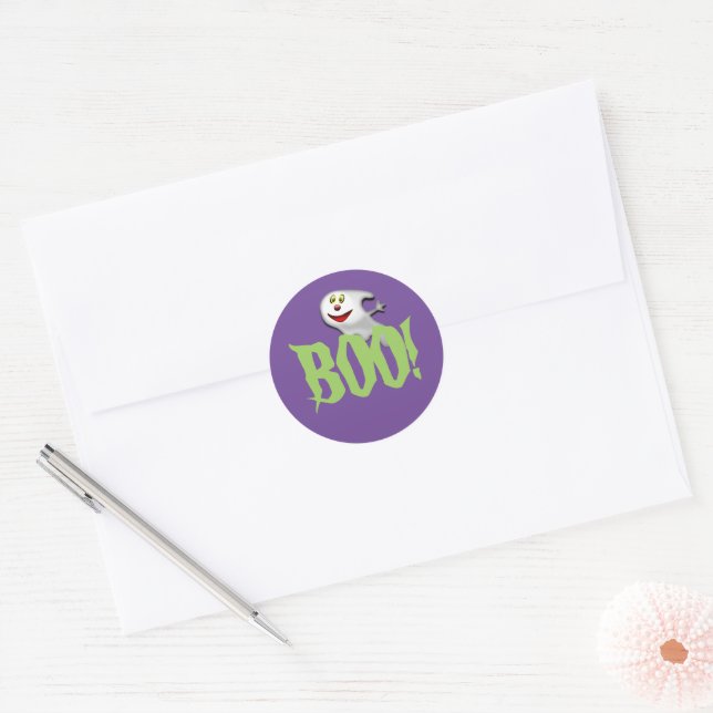 Stickers Halloween Boo Ghost (Enveloppe)