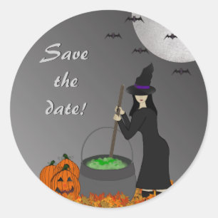 Stickers Halloween bruns WI-tchy