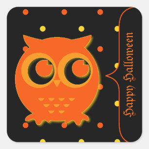 Stickers Halloween Chouette