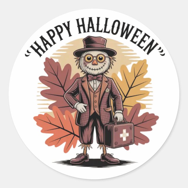 Stickers Halloween - Conception Éffrayante, amusan (Devant)
