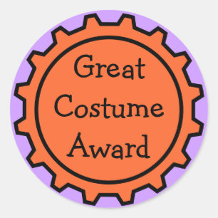Stickers Halloween Costume Award