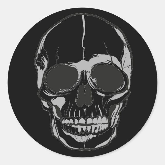 Stickers Halloween-Crâne (Devant)