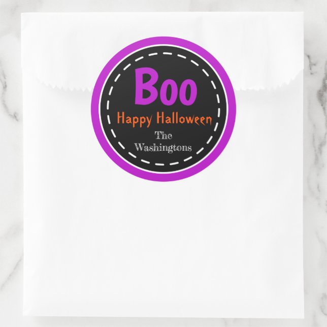 Stickers Halloween Custom Trick ou Treat Party (Sac)