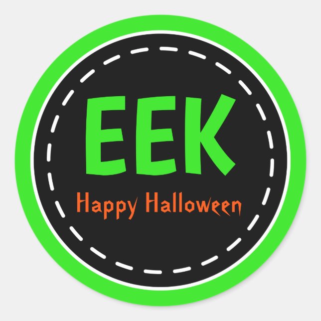 Stickers Halloween Eek Treat Party (Devant)